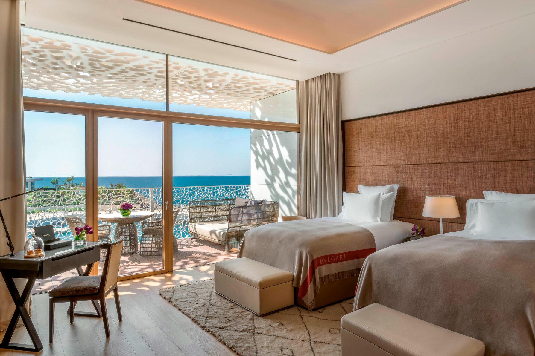 Bulgari Resort Dubai Room Type - Premium Room, Guest room, 2 Queen, Balcony