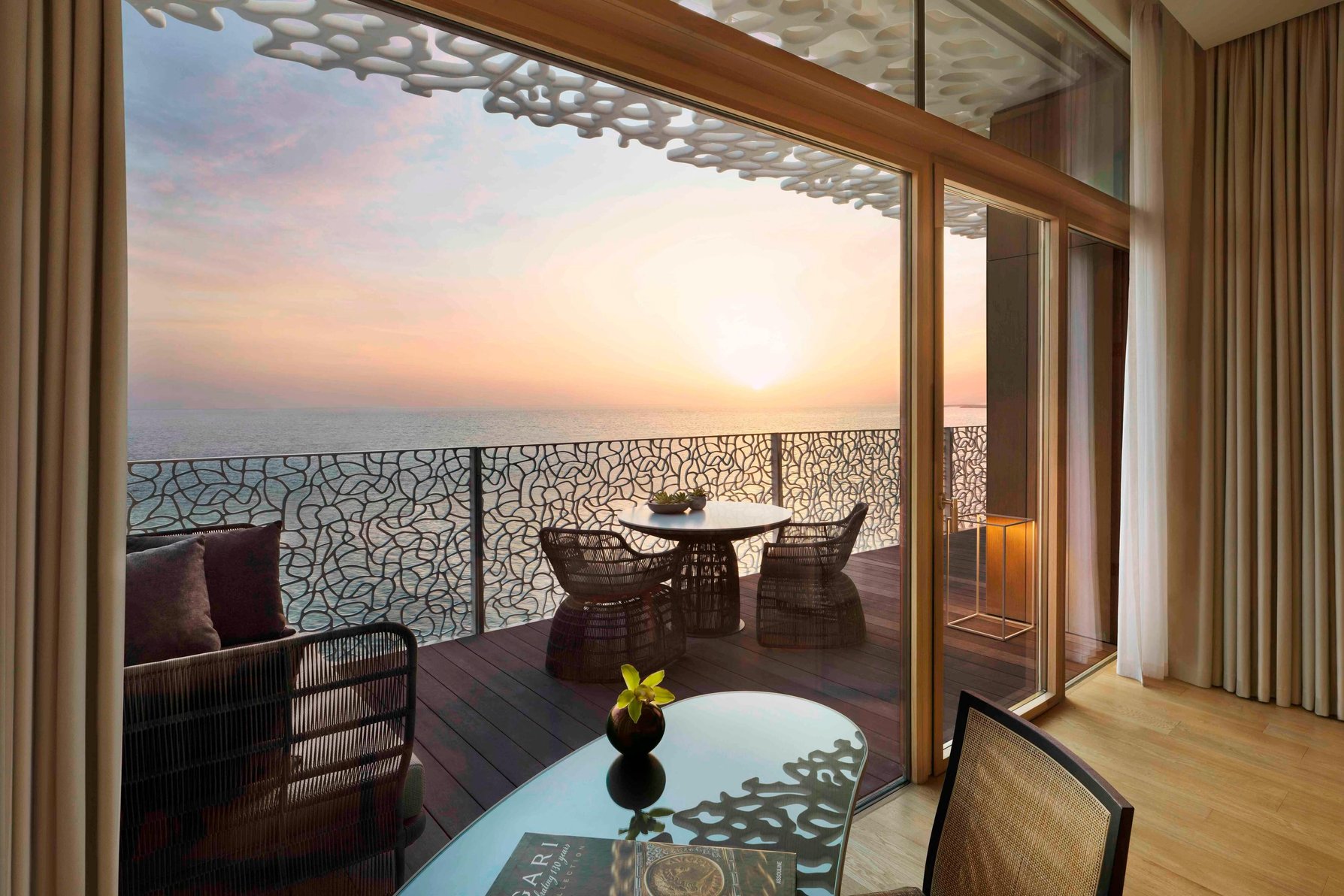 Bulgari Resort Dubai Room Type - Premium Room, Guest room, 1 King, Balcony
