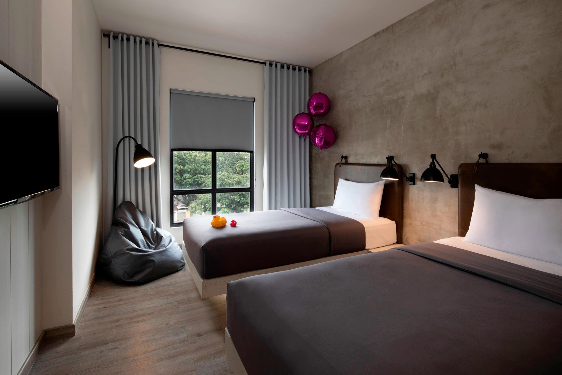 Moxy Bandung by Marriott Room Type - Guest room,  Twin, City view