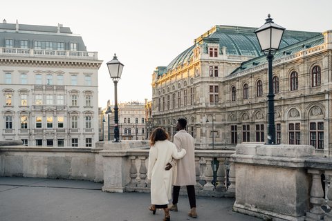 Couple at Albertina Museum Exterior