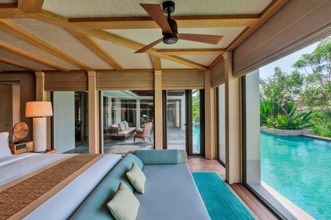 Cliff Villa featuring a private pool with a view