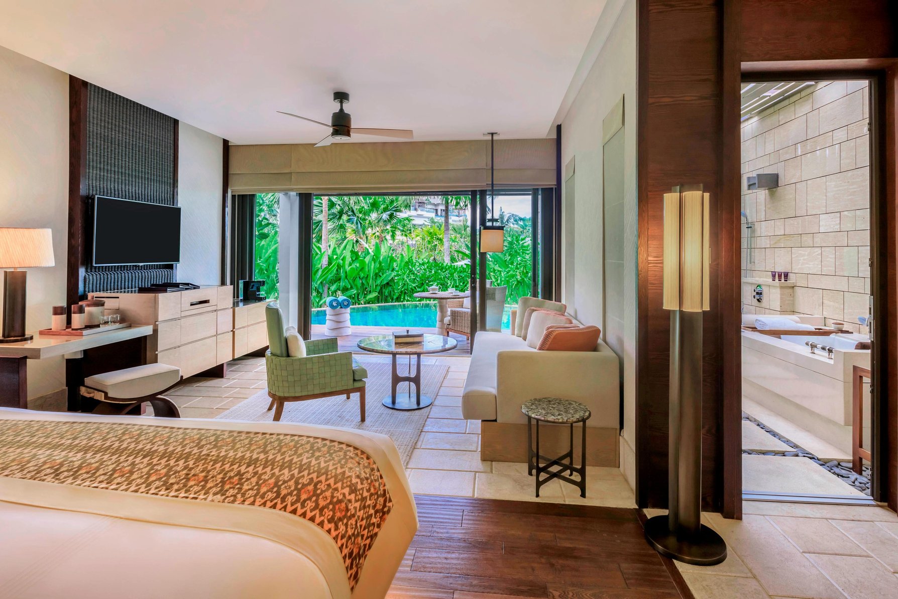 The Ritz-Carlton, Bali Room Type - The Pavilion, Signature Suite, 1 King or 2 Queen, Pool access