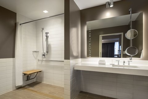 Accessible Guest Bathroom - Roll-In Shower