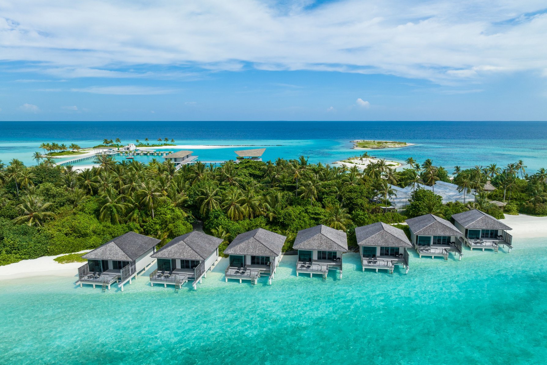 Le Meridien Maldives Resort & Spa Room Type - Lagoon Villa, 1 Bedroom Villa, 1 King, Sunrise view, Lagoon view, Lagoon access