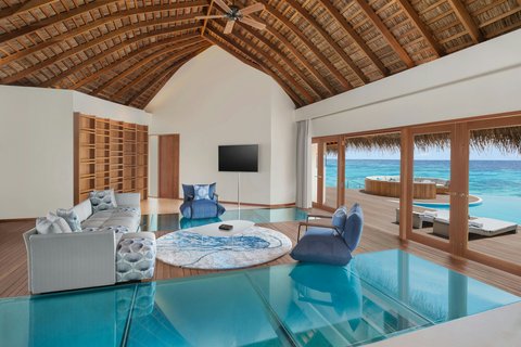 MLEWH Oasis Overwater 2BR Villa Living Room