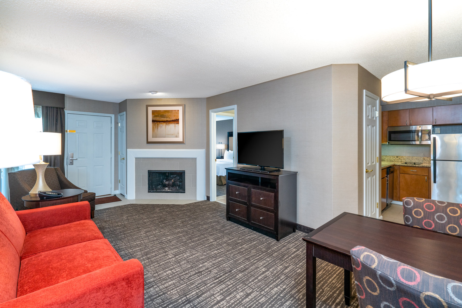 Homewood Suites Lafayette Room Type - 1KG 1BDRM FIREPLC STE NOSM