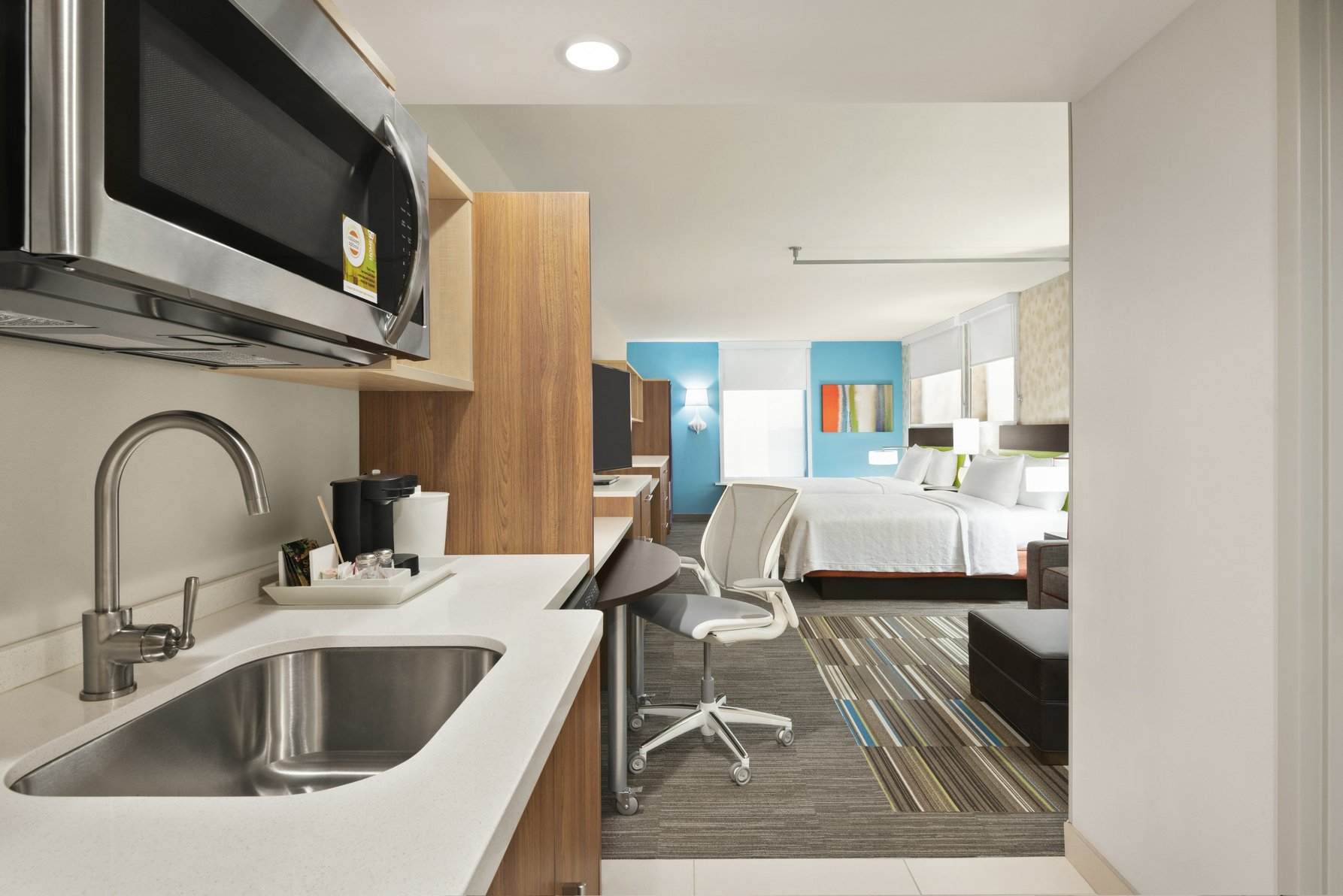 Home2 Suites by Hilton Woodbridge Potomac Mills Room Type - 2QN ACC RI SHWR STUDIO NSM