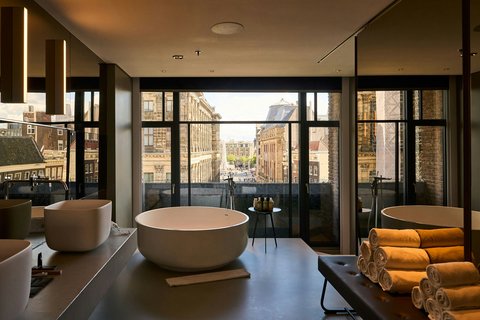 Bathroom with a view