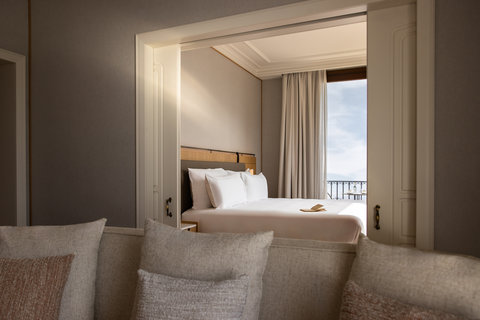 METT Barcelona Hotel Sea View Suite Bedroom Area From Living Area And Views