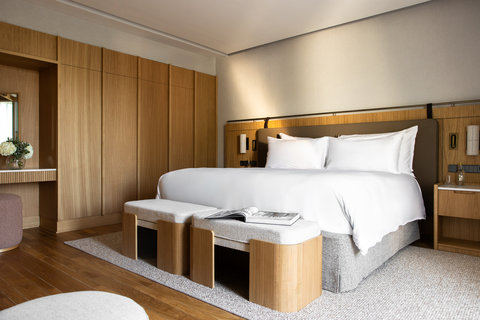 METT Barcelona Hotel Signature Suite Plunge Pool Bedroom Area