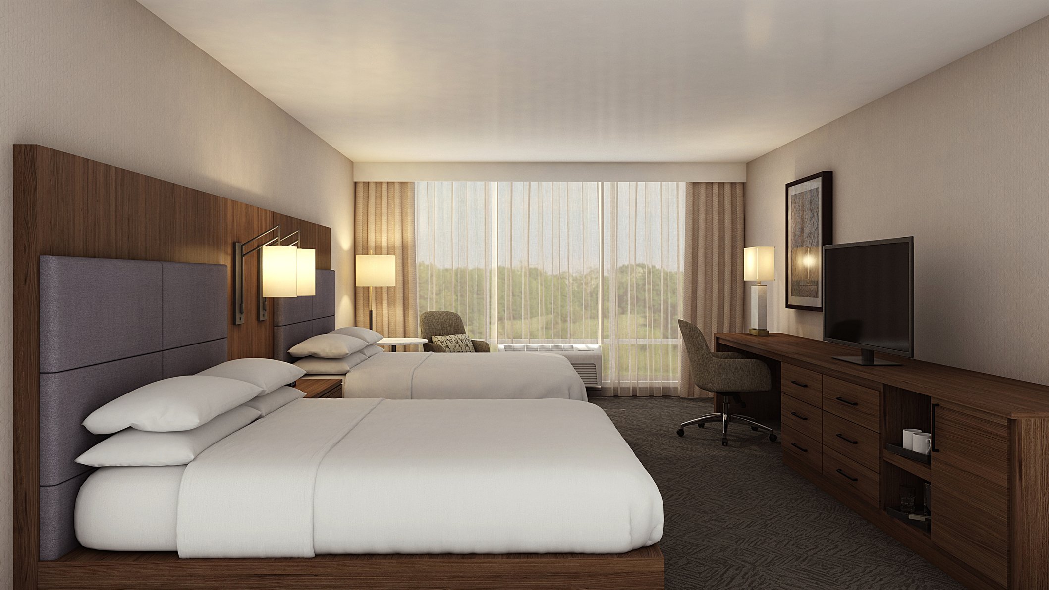 Doubletree by Hilton Lafayette East Room Type - 2 QN BED HEAR ACC RIS