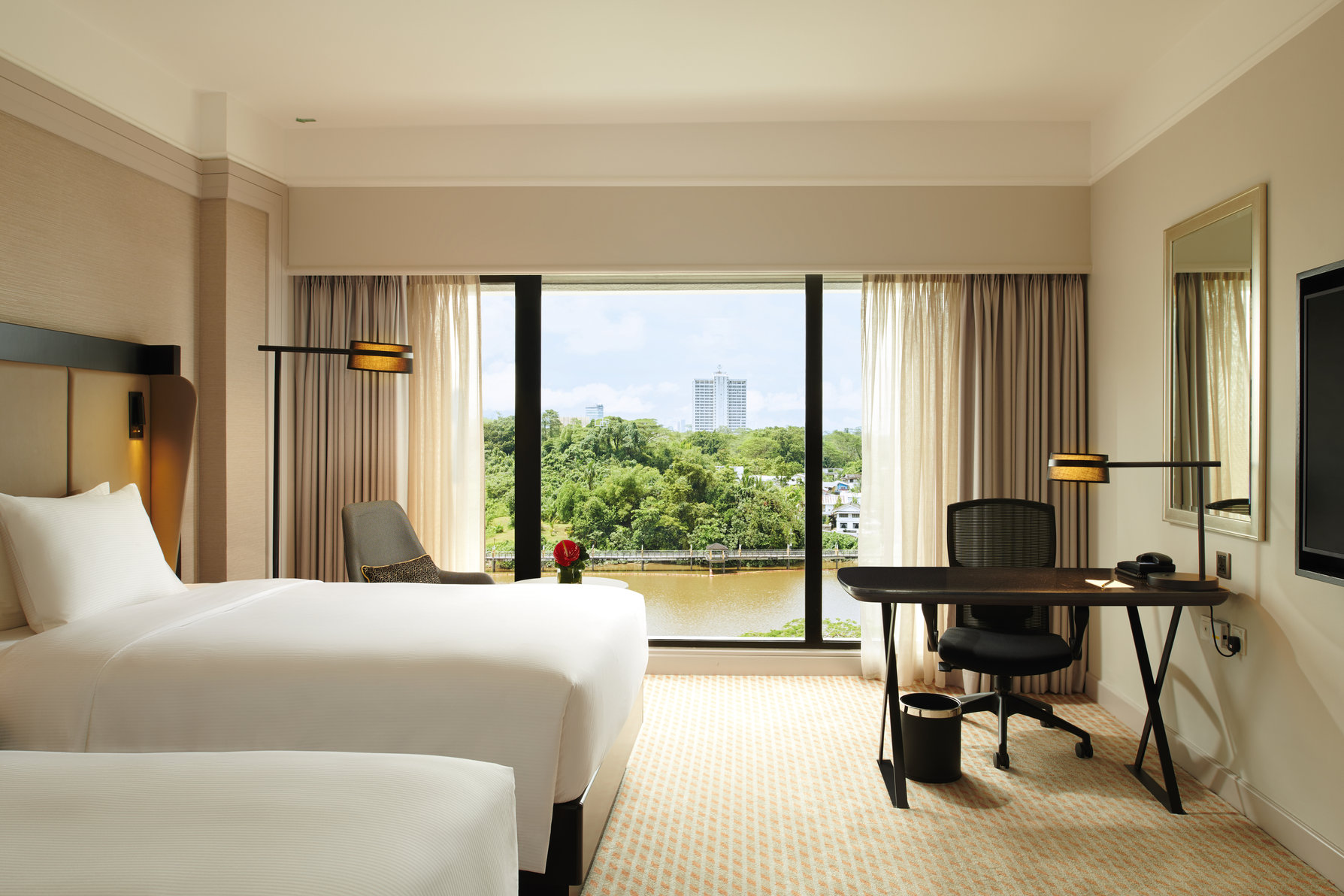 Hilton Kuching Room Type - TWIN DELUXE RIVERVIEW