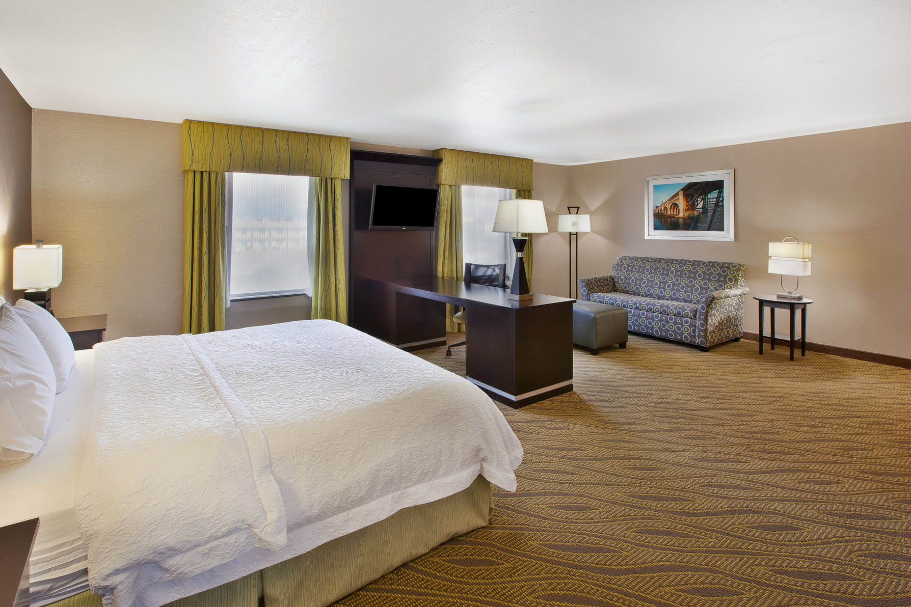 Hampton Inn & Suites Elyria, OH Room Type - 1KNG MOB HR ACC TUB NS STU