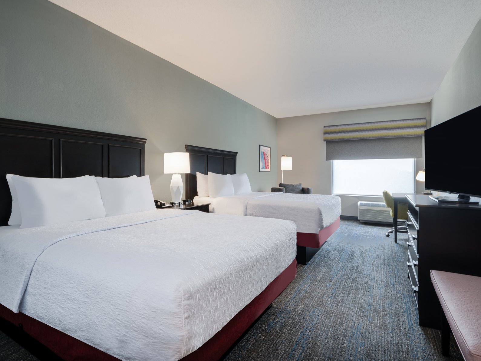 Hampton Inn West Palm Beach Florida Turnpike Room Type - 2QN MOB HEAR ACC W TUB NS
