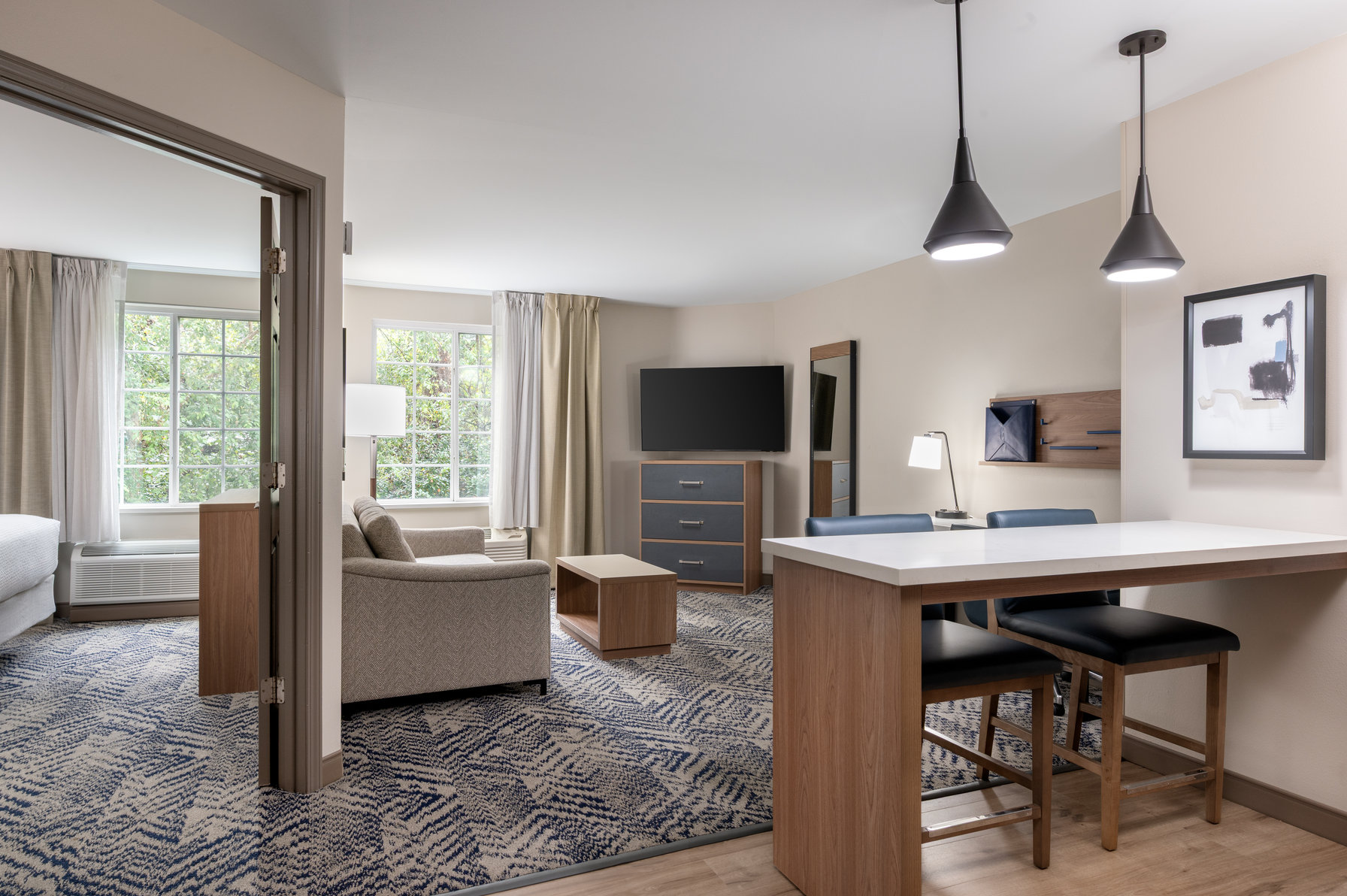 Candlewood Suites Mooresville Room Type - 1 Bedroom Suite 1 Queen Communications Accessible