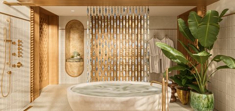 Spa Royal Treatment Room Outdoor Bathtub