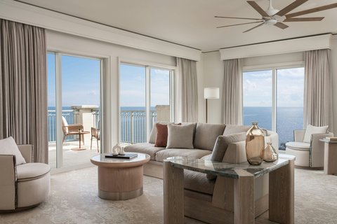 Living Space in The Ritz-Carlton Suite